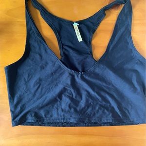 Used, in great condition, Roma cropped black racerback tank
